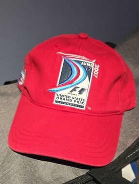 United States F1 Grand Prix Red Baseball Cap - June 2007